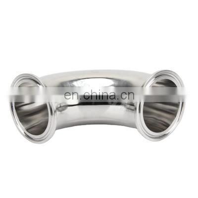 Sanitary Polishing Stainless Steel Forging Clamp Short-type Welded Elbow Pipe Fitting 90 Degree Elbow photo-5