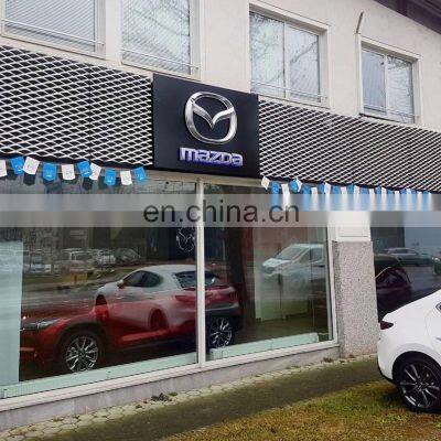 Mazda Exterior Decoration Made From Expanded Metal Mesh