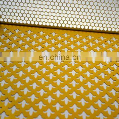 Factory supply laser cut perforated metal mesh