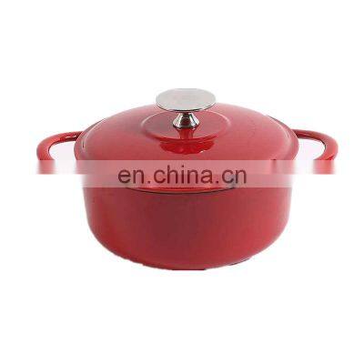 Classic Red Cooking Pot Wholesale Kitchen Enamel Cast Iron Cookware