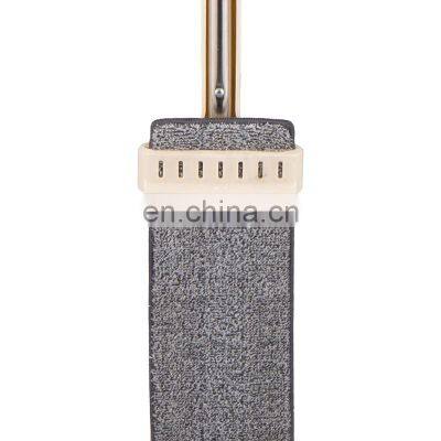 Mop and Bucket Set Microfiber Mop With Bucket Floor Cleaning System Flat Floor Mop for Hardwood Tile Laminate Marble photo-5