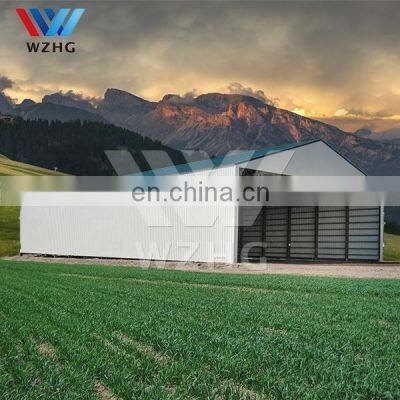 Structure Prefabricated Building Shed Light Classic Channel Steel Warehouse