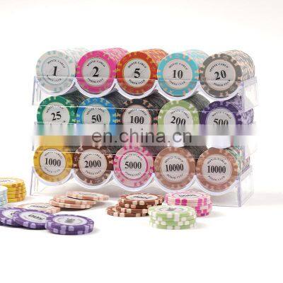 Top Ranking Transparent Rack Custom Professional Acrylic Poker Tray Casino Chip Case Acrylic photo-5