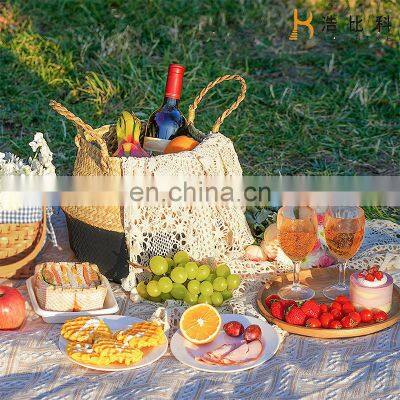 Foldable Seagrass Plant Basket Handmade Woven Seagrass Basket photo-5