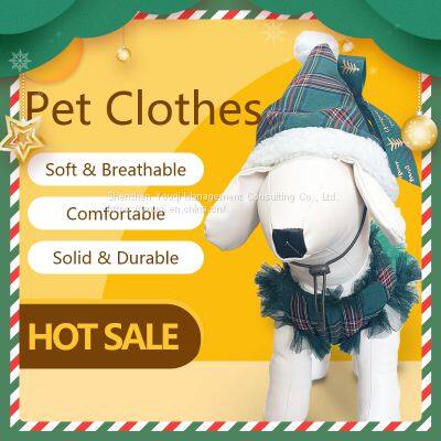 Christmas Dog Clothes/ Christmas Tree Dog Clothes/ Gift Tree Dress for Dog/ Best Price Dog Christmas Clothes/ Green Dog Clothes/