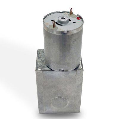 DC Worm Gear Motor 46SW370 High Torque Reducer Motor Customized Electric Mini DC Motor for Office Equipments photo-4