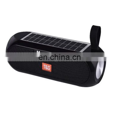 New Model Solar Power Bank Boombox Waterproof Fm Radio Speaker Tg182 Bt Speaker With Solar Charging