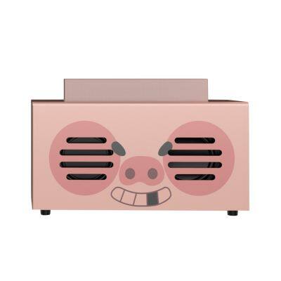 New Design Hot Best selling Dual 3D Surround High Fidelity Custom Cat Pig Cute Animal Cartoon blue tooth BT Wireless DIY Speaker