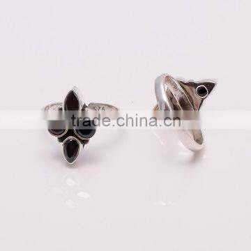 BLACK ONYX TOE RING ,925 sterling silver jewelry wholesale,WHOLESALE SILVER JEWELRY,SILVER EXPORTER,SILVER JEWELRY FROM INDIA