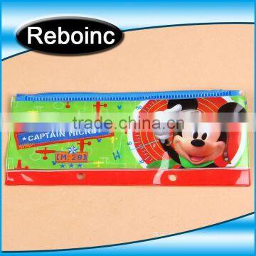 Pvc clear pencil bag with logo printing for promotional gift