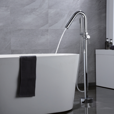 More comfortable and convenient to use      suitable for a relaxed upgrade of the bathroom      flexible to use Floor mounted bathtub mixer series