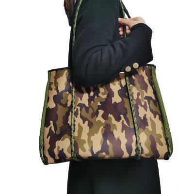 Multipurpose Wet Tote Bag Large Neoprene Waterproof Shoulder Beach Bag photo-2