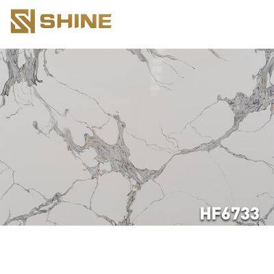Modern Design Cut-to-Size Quartz Slab Artificial Marble for Indoor Wall Floor Table Top Vanity for Bedroom Bathroom Villas photo-3