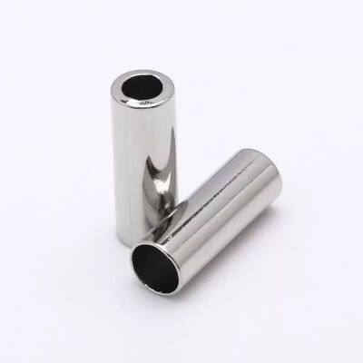 High Quality silver Rope Stopper Metal Drawstring Cord End Cap for garments