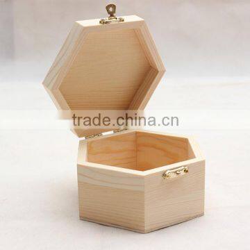 Luxury Box Hexagon Wooden Jewelry Watch Box for Sale photo-4