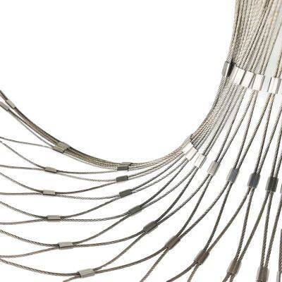 Flexible Stainless Steel Cable Mesh / Balcony Railing Steel Net Stainless Steel /staircase Railing Protecting Mesh