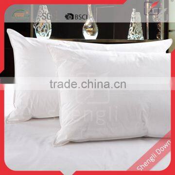 Hot sale 100% cotton goose/duck washed down/feather pillow inner for home/hotel use