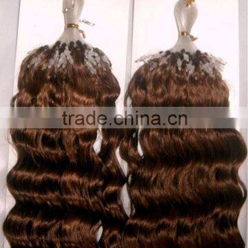 hair extension,0.5g/pc, silky straight, remy hair micro hair extension micro bead hair extensions