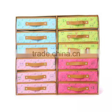 Non-woven Folding Kids Toy Storage Cabinet Clothes Storage Cabinet photo-5