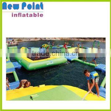 Gaint inflatable water park for adult playing in the sea,inflatable fun park