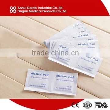 Nonwoven alcohol swab / alcohol pads CE ISO FDA