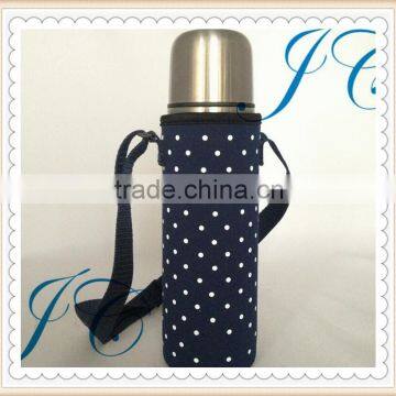 Eco-friendly neoprene spot printing water bottle sleeve wholesale for advertising