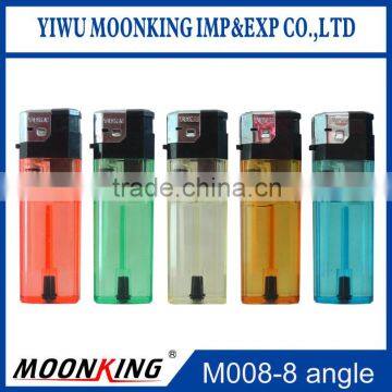 High quality electric refillable gas flame lighter plastic fire lighter