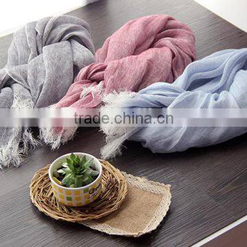 2016 Autumn Winter Women Ladies Fashion Long Plain Linen Cotton Scarves Quality Choice photo-6