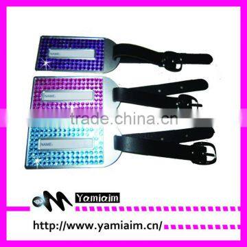Metal Travel Accessories Square-shape Luggage tag / Identifier with Name Card