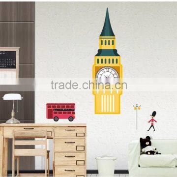 british customs art wall sticker clock