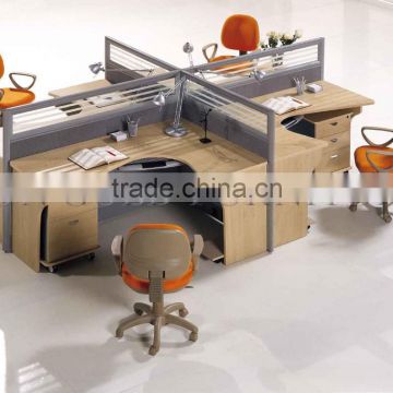 Modern Office Furniture Type Commercial Furniture 4 Person Office Panel Workstation(SZ-WS474)