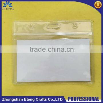 Promotion cheap ID card holder ,custom made clear plastic bag