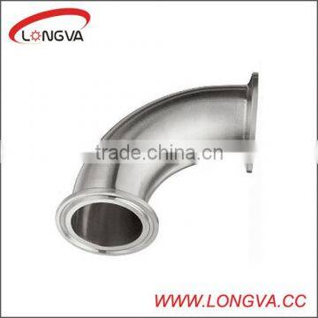 food grade clamped elbow 90