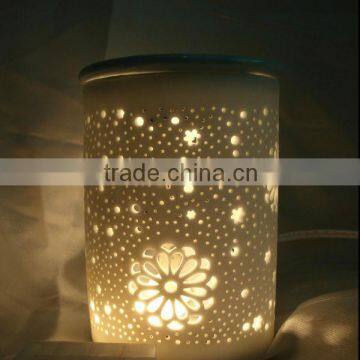 Hotel ceramic wax warmers aroma diffuser porcelain candle holder