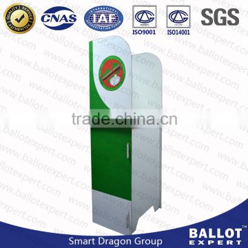 Customized cardboard ballot polling booth