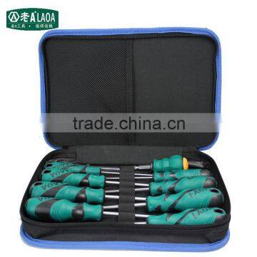 LAOA 9pcs High Quality Cr-Mo Steel Screwdriver Set With Bag photo-6