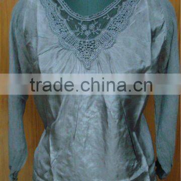 Silk Ladies Top