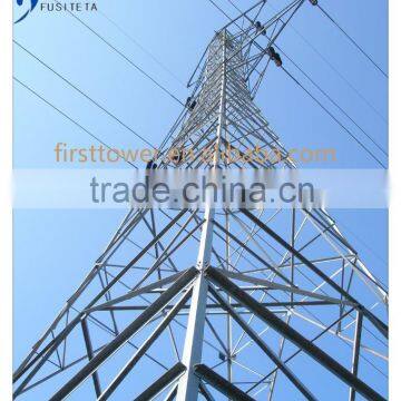 Double circuit electric power steel tower