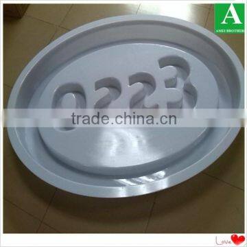 Custom Shape PMMA Vacuum Froming Round Plastic Light Box photo-5