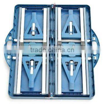 Portable Blue Plastic Folding Table and Chairs photo-3