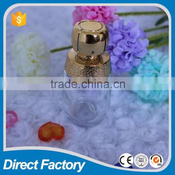 30ml perfume glass bottle with golden UV cap