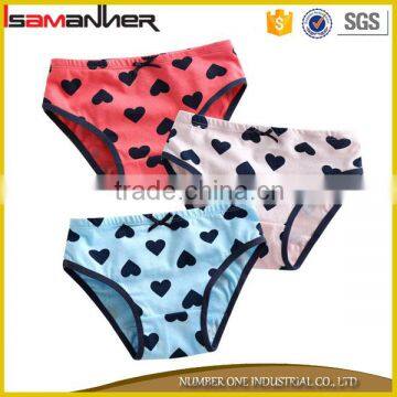 Lovely girl briefs cute fancy heat printing trendy kids girl underwear