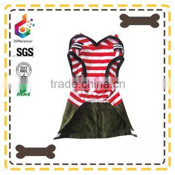 Sailor Stripe Dress for Girl Dogs High Quality Puppy Dress photo-3