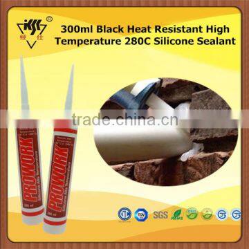 300ml Black Heat Resistant High Temperature 280C Silicone Sealant