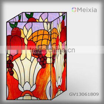 GV13061809 tiffany style stained murano style glass vases for home decoration