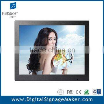 15" lcd advertising touchscreen monitor TV