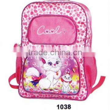 2013 polyester school bag 600D school backpacks