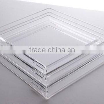 Hot Selling Clear Acrylic Serving Trays Wholesale