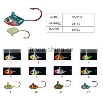 Colorful painting ice fishing lures