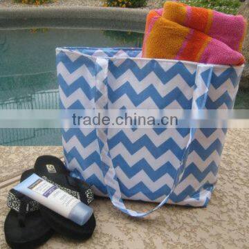 wholesale chevron beach tote bags